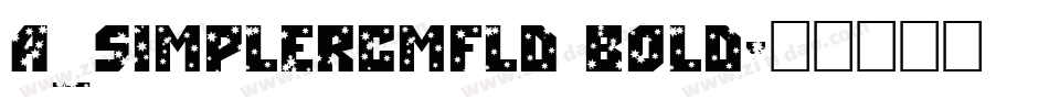 a_SimplerCmFld Bold字体转换